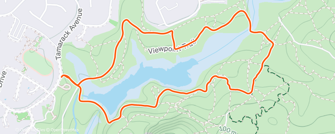 Map of the activity, Lunch Run