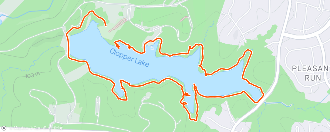 Map of the activity, Lake Shore Trail