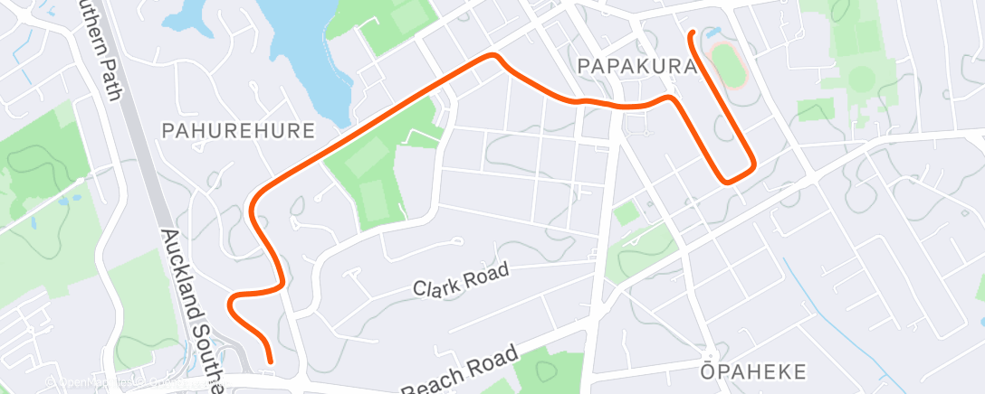 Map of the activity, Morning Ride from Pool