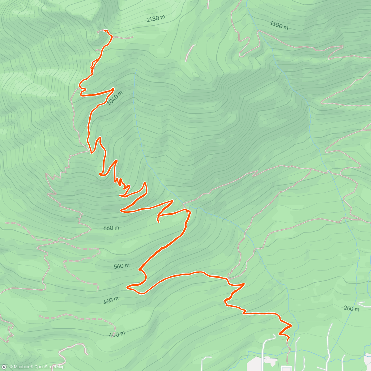 Map of the activity, Mount Si