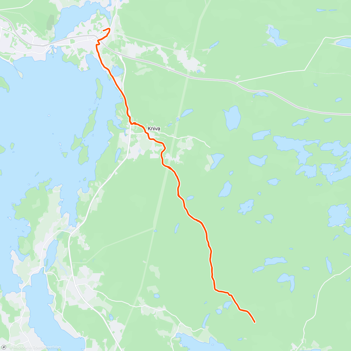 Map of the activity, Finstig  på knivaleden 🤩