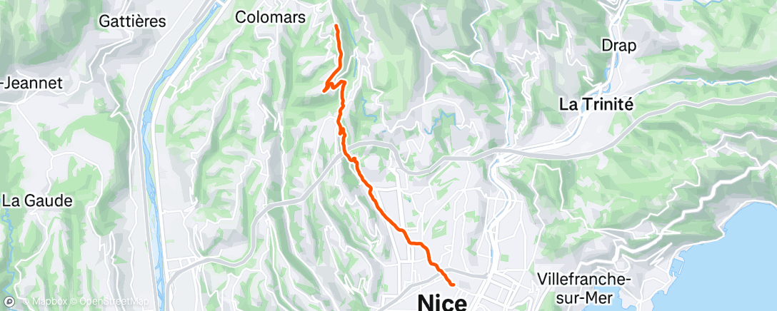 Map of the activity, Unplanned double run