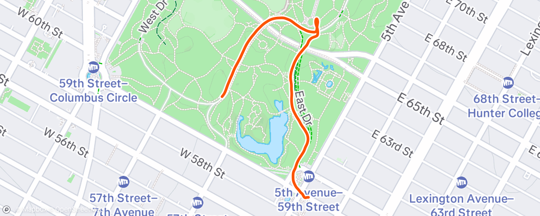 Map of the activity, Ochtendloop