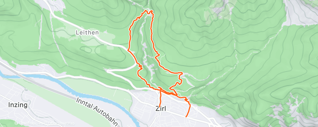 Карта физической активности (Afternoon Run)