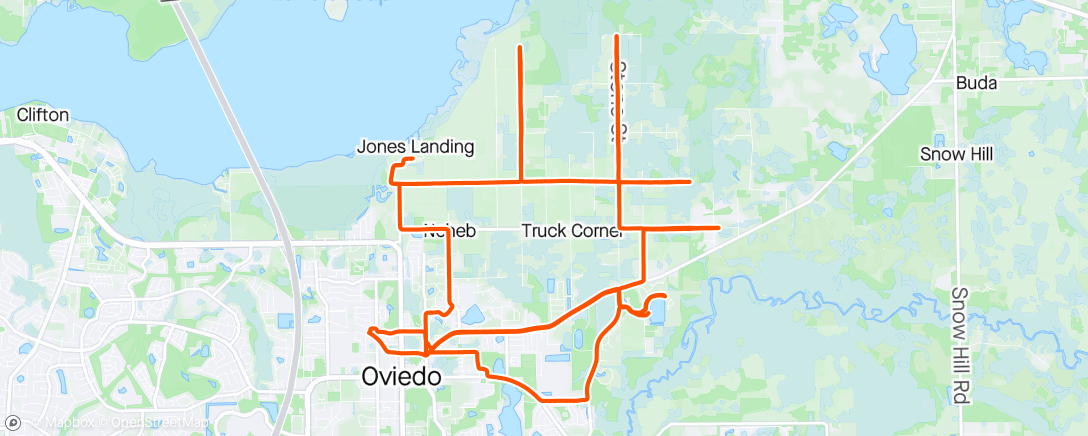 Map of the activity, Casual ride with Dan