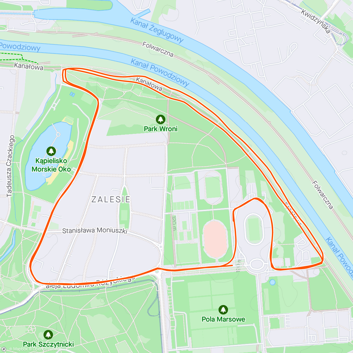 Map of the activity, Wrocław Bieg Niepodległości 😁👏🤸‍♂️🚗😎
