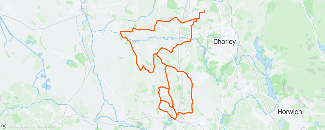 Mapa da atividade, Afternoon Ride