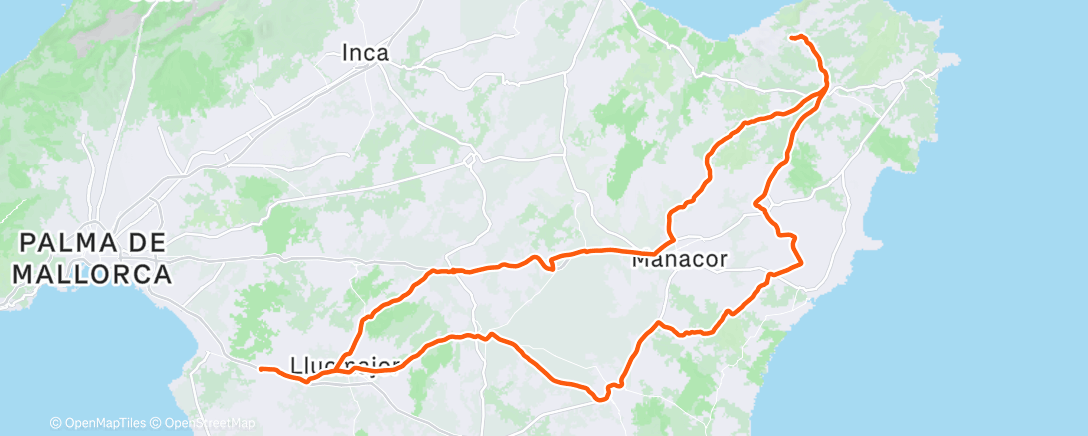 Mapa de la actividad (Rennradfahren)