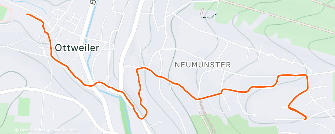 Map of the activity, Von Fitnesstraining zurück