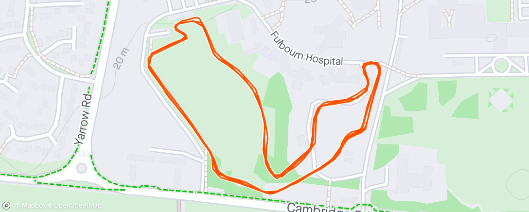 Kaart van de activiteit “Park run with N”