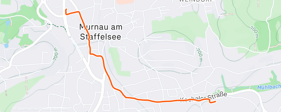 Map of the activity, Morning Ride