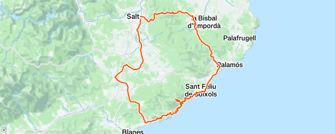 Map of the activity, Morning Ride