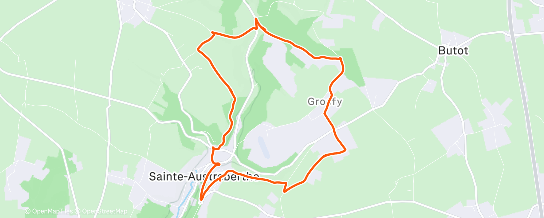 Карта физической активности (Belle sortie du jour 😍)