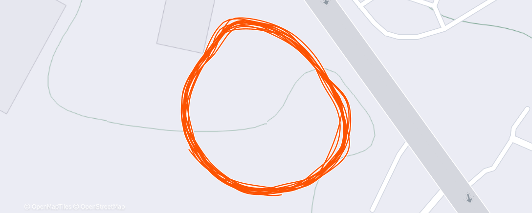 Map of the activity, Afternoon Run