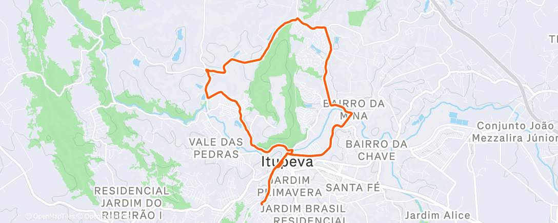 Map of the activity, Morning Ride