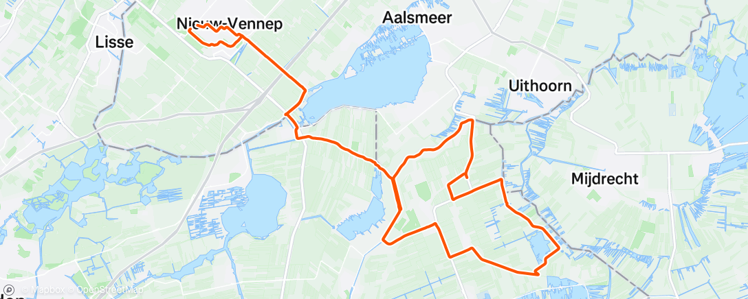 Map of the activity, Morning Ride