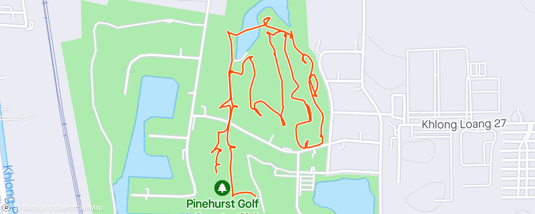 Mapa de la actividad, Evening Golf