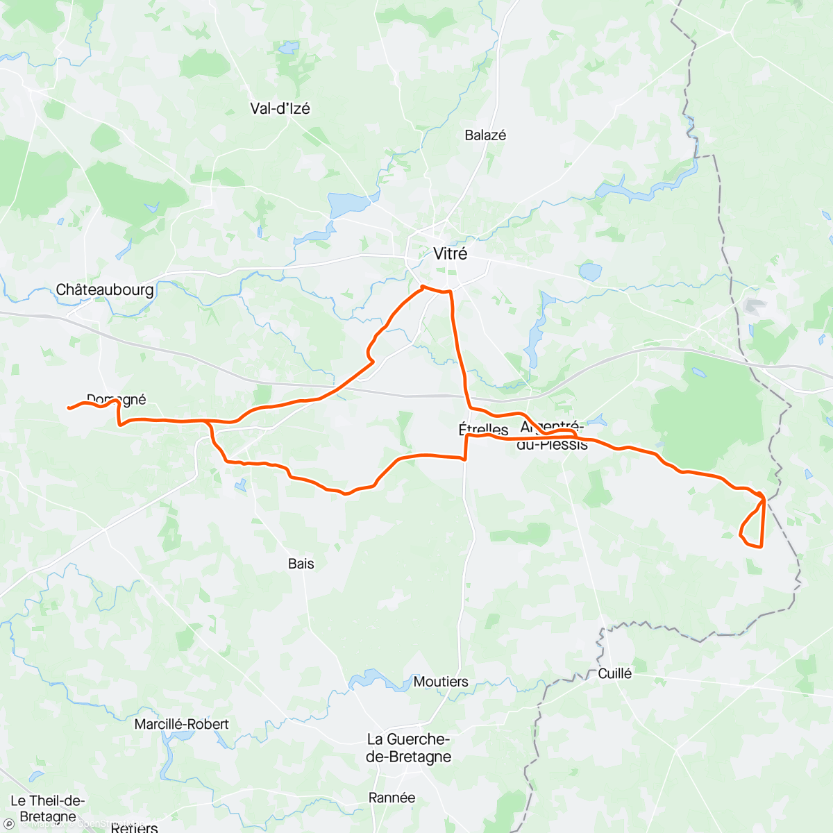 Map of the activity, New bike day !🚀😍