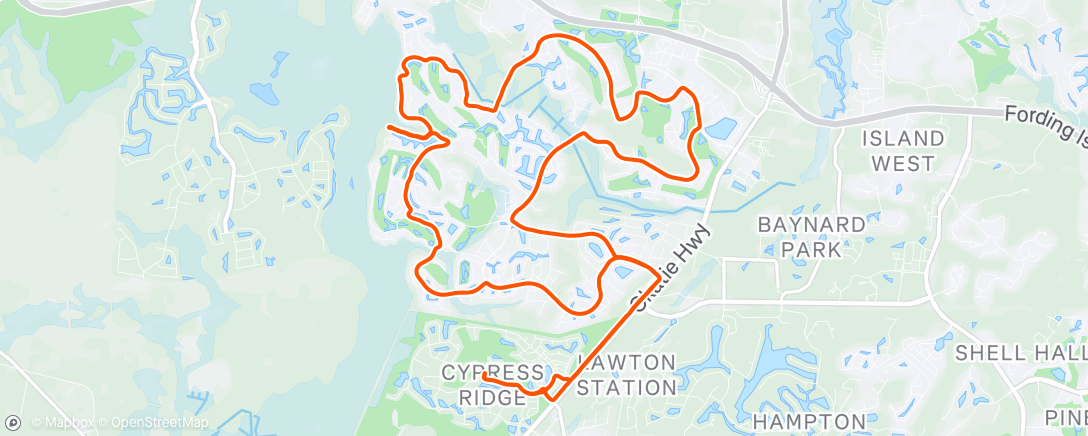 Map of the activity, Sun City: Base Training