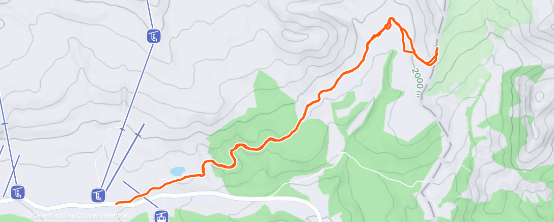 Map of the activity, 8 dicembre 2025 camminata fino a sopra al Fuciade con Sara!