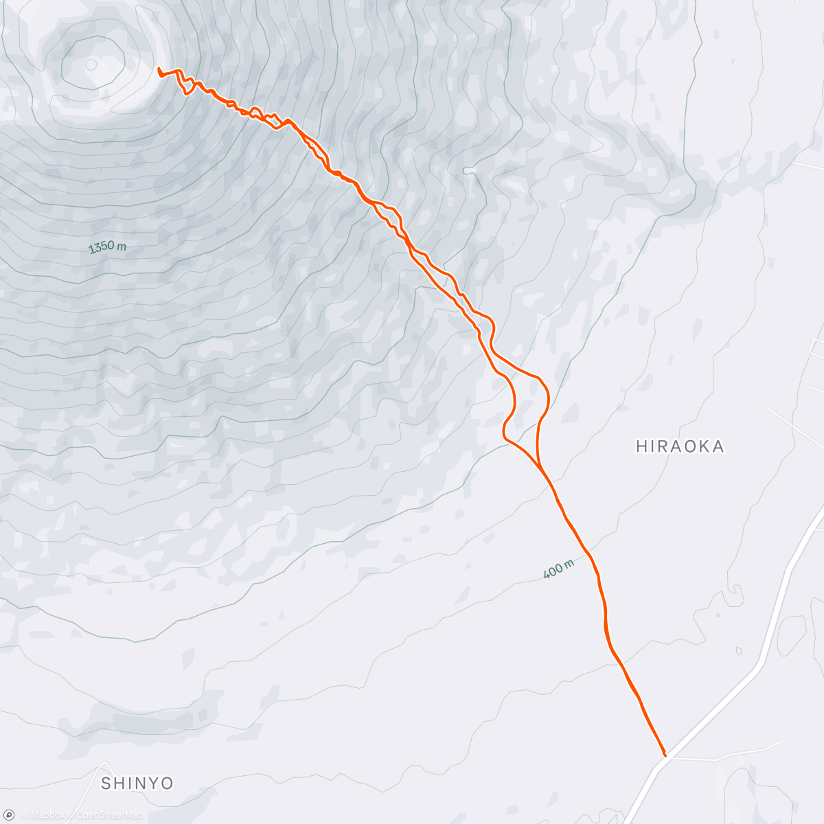 Map of the activity, 羊蹄山