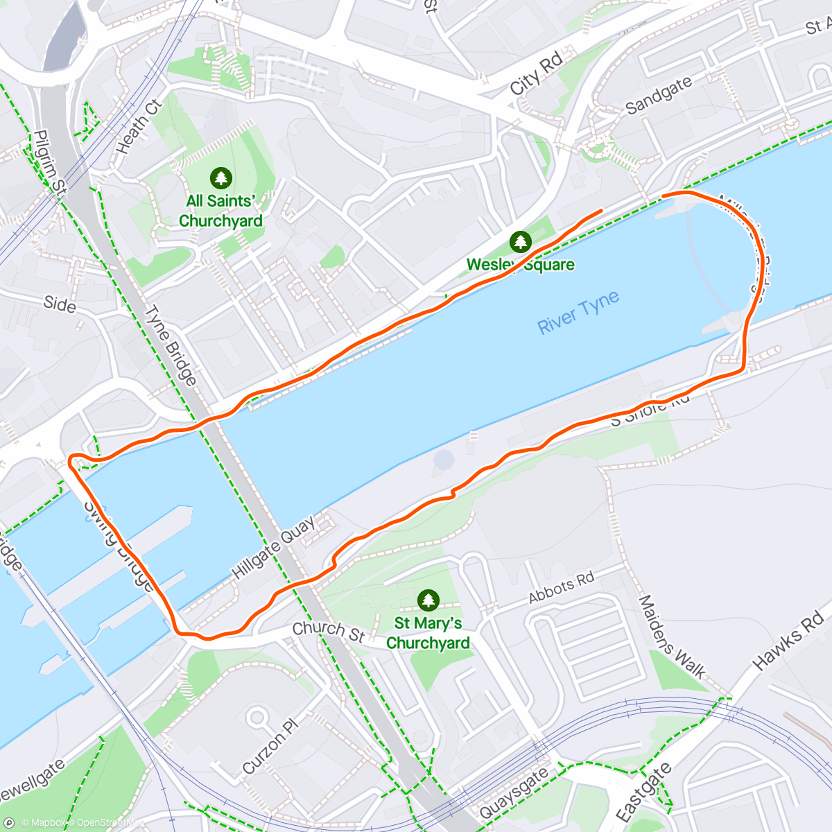 「Lunch Walk」活動的地圖