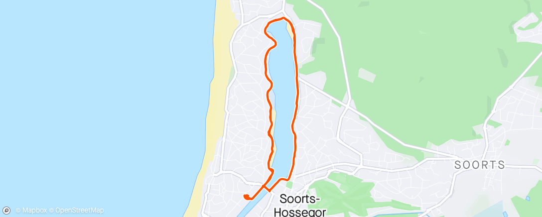 Map of the activity, Backyard Ultra de Hossegor