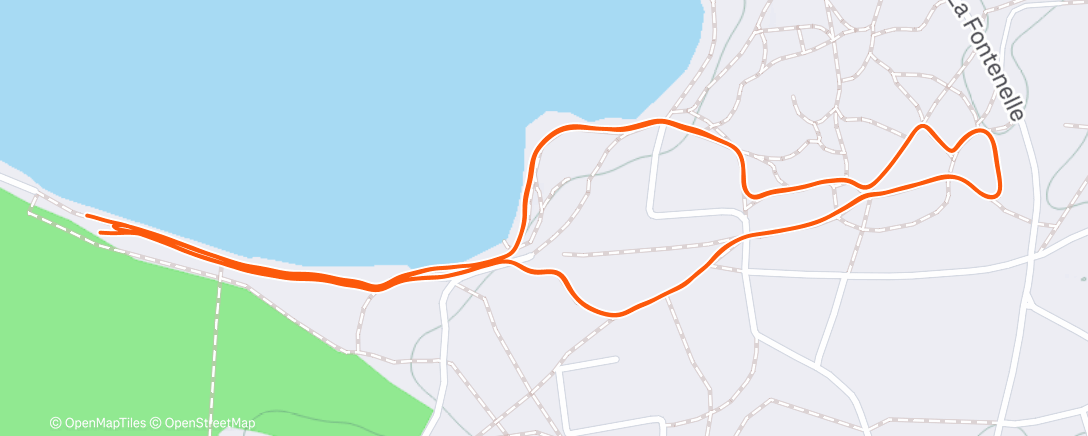 Map of the activity, Morning Run