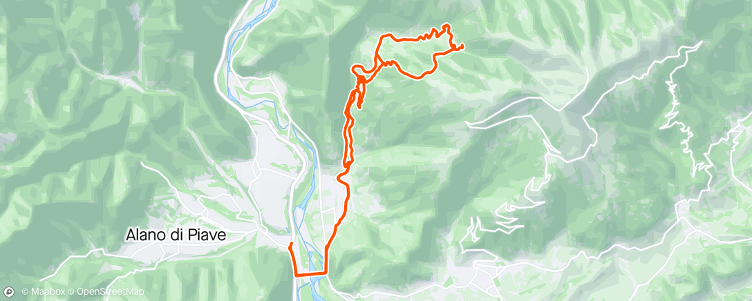 Mapa de la actividad (Un cervo a 2 mt sulla pietraia)