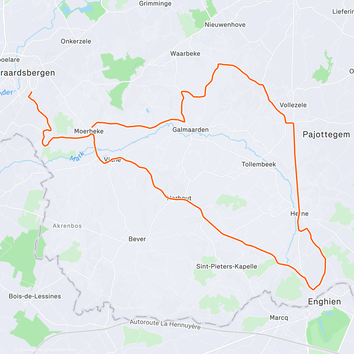 Map of the activity, ROUVY - Smooth coordination | Build your Power by Giant