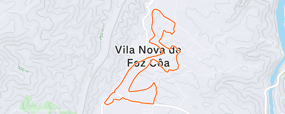 Map of the activity, XI  Corrida Noturna