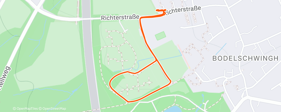 Map of the activity, Spaziergang am Morgen