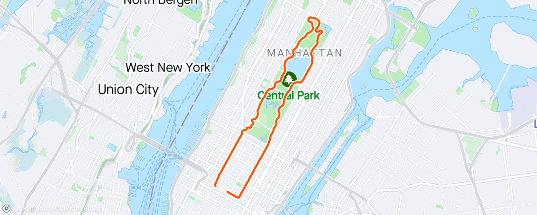 Map of the activity, New York, Manhattan / New York, Central Park