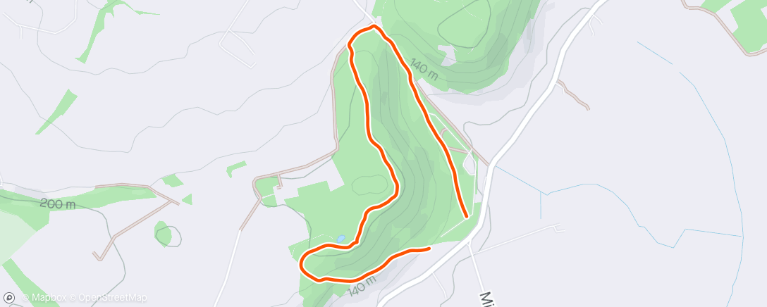 Map of the activity, Morning Walk (Bulkeley Hill)