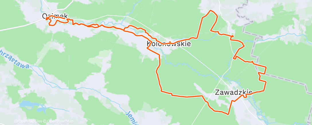 Карта физической активности (Lunch Ride)