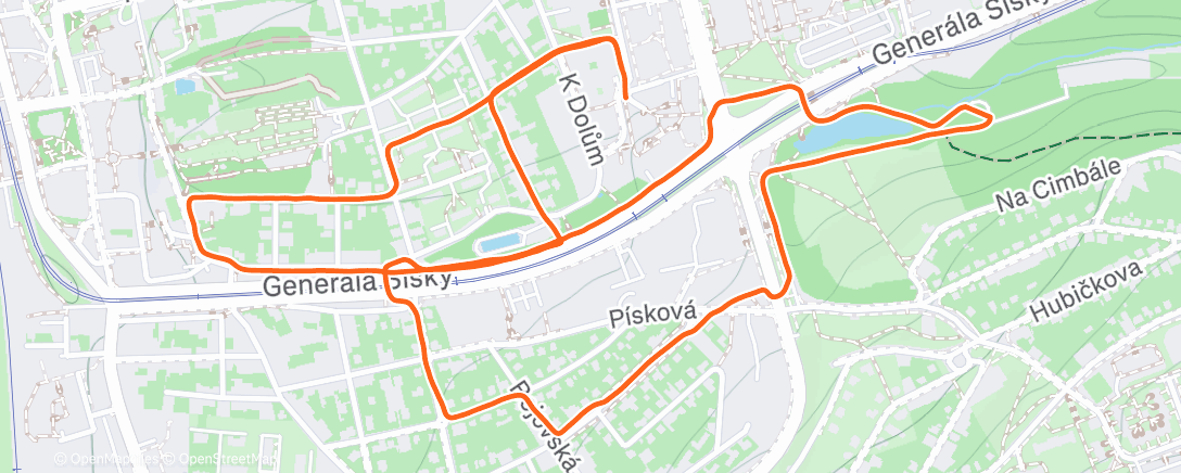 Map of the activity, Běh