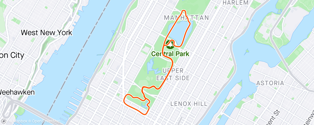 Mapa de la actividad, Zwift - Grundlagenausdauer in New York