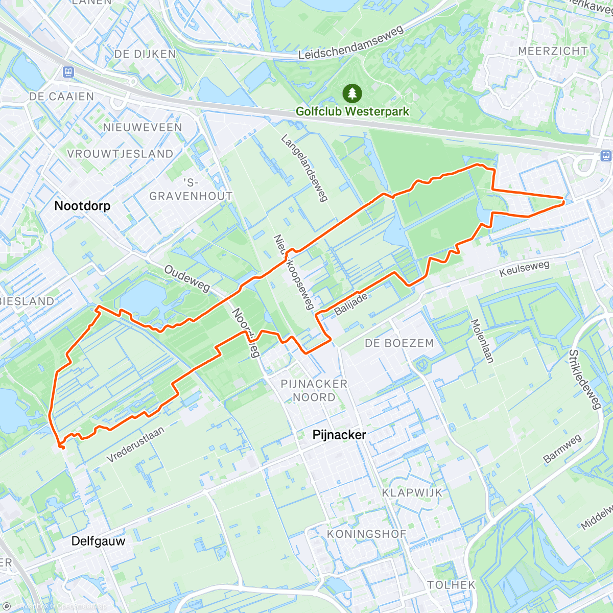 Carte de l'activité Namiddagwandeling