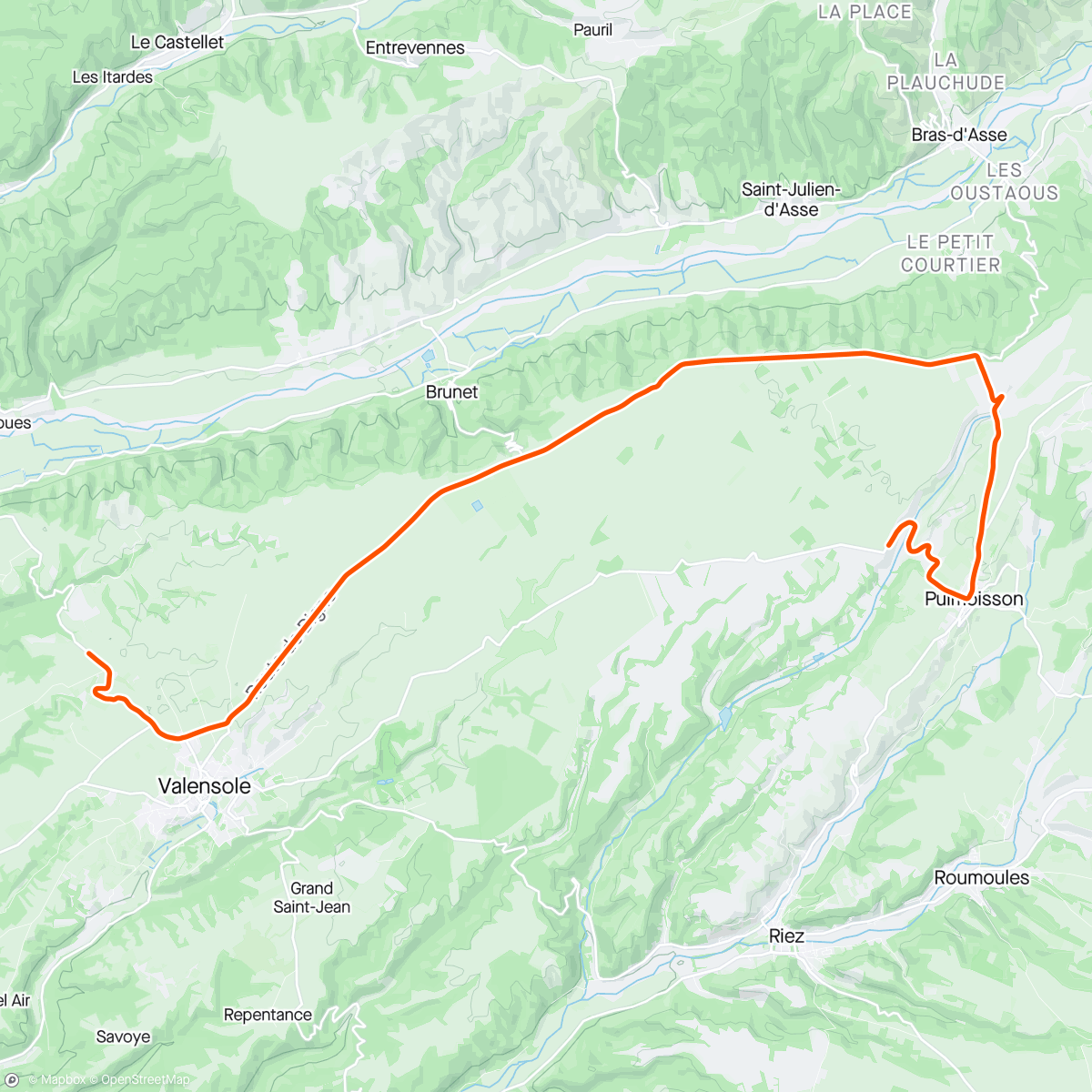 Map of the activity, 20240416 ROUVY - P2x7x30sec