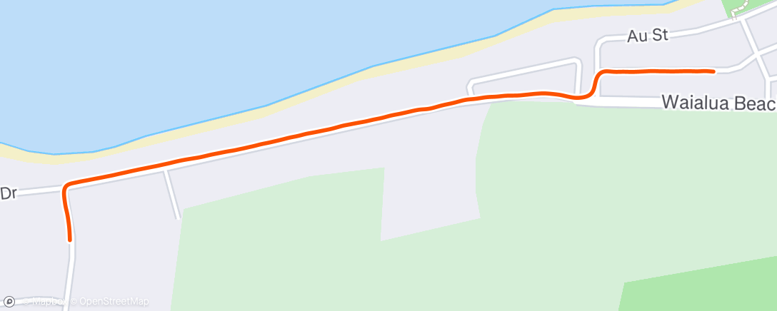 Map of the activity, Morning Run