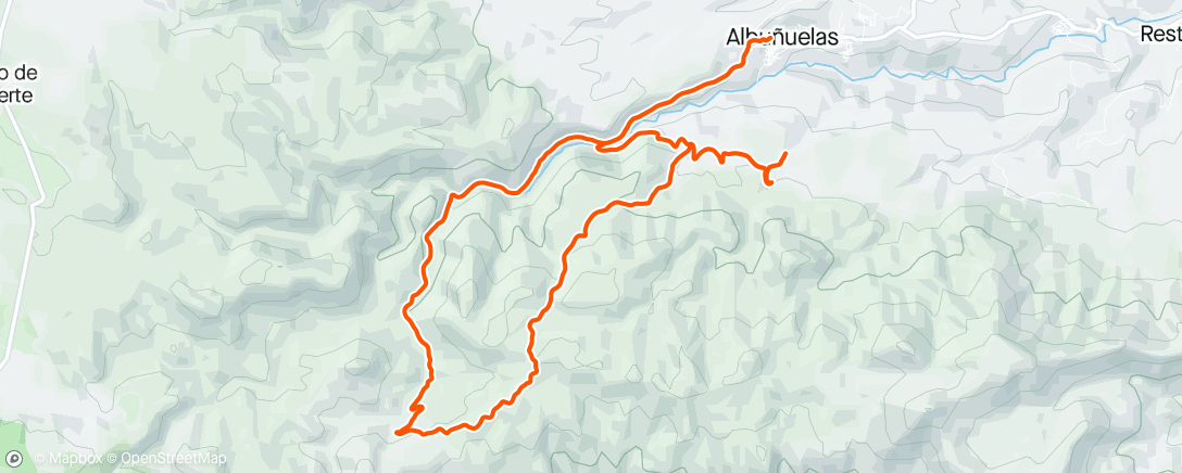 Map of the activity, Ruta albuñuelas