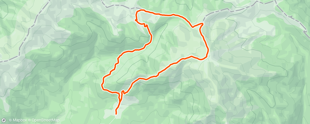 Map of the activity, Morning Hike