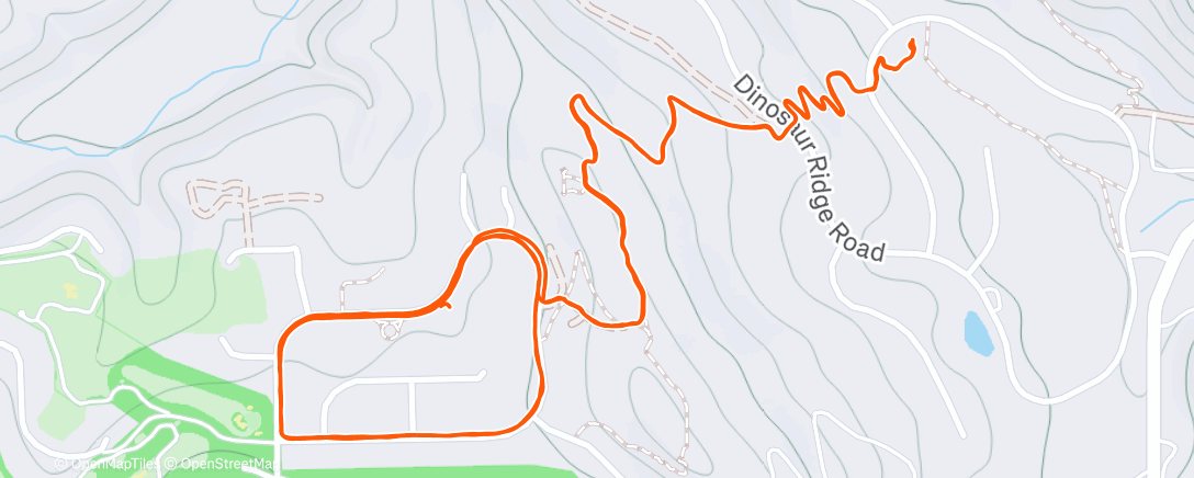 Map of the activity, Lunch Run