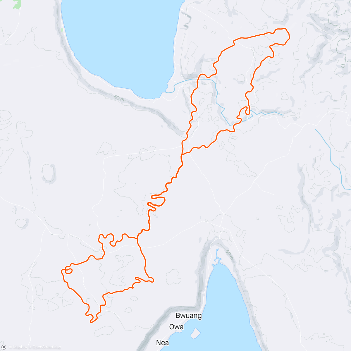 Mapa de la actividad (Zwift - Pacer Group Ride: Country to Coastal in Makuri Islands with Jacques)