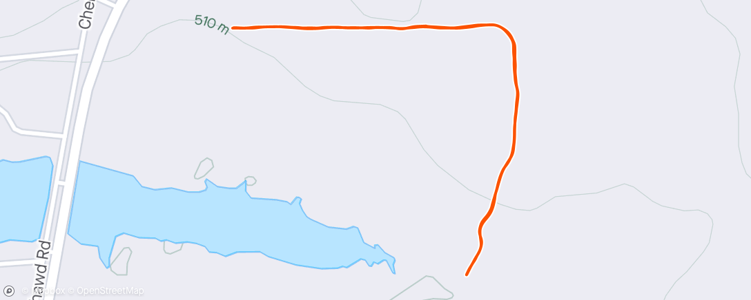 Map of the activity, Short dog run