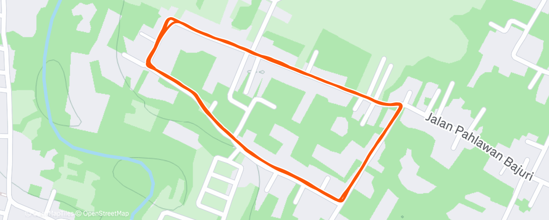 Map of the activity, Lari Rabu