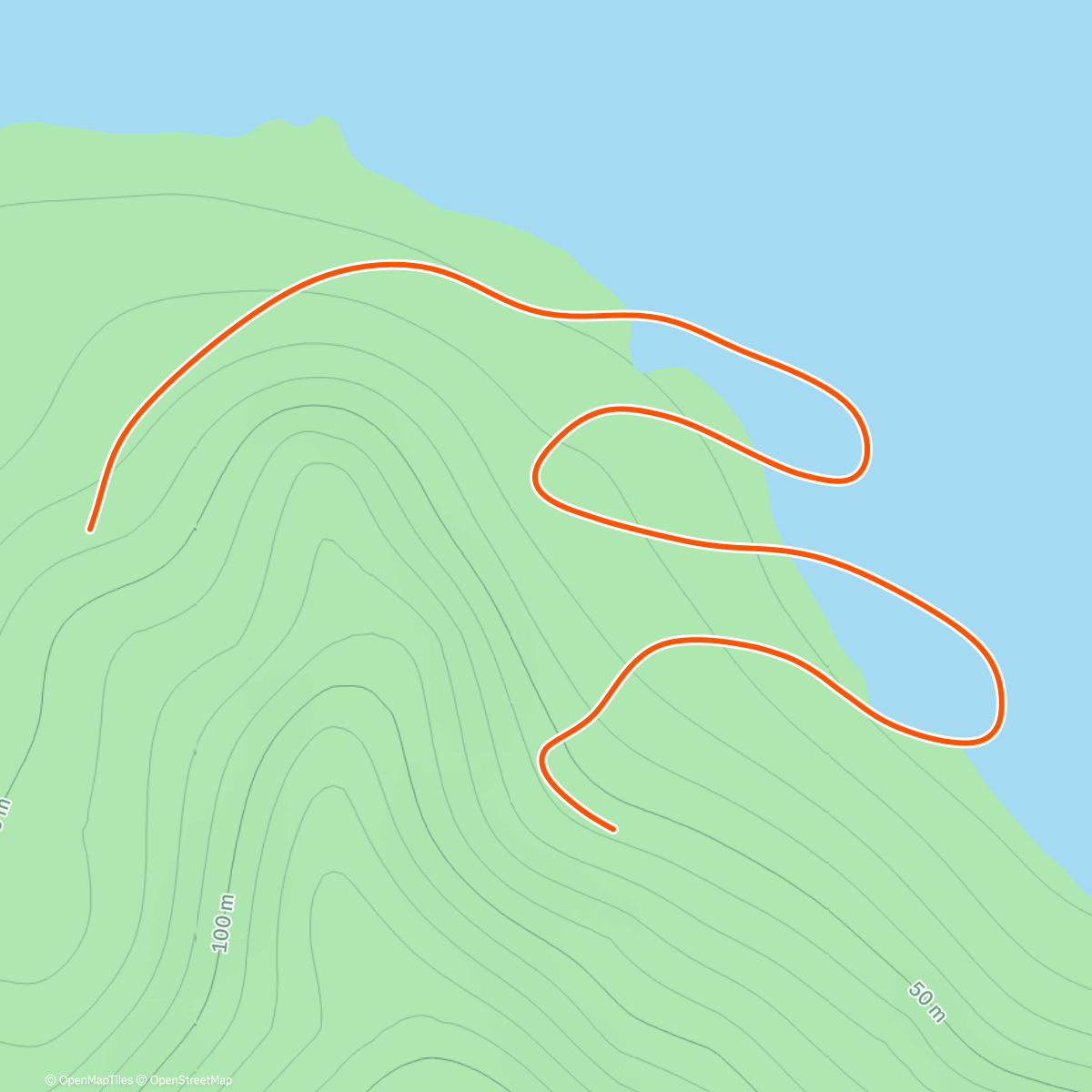 Карта физической активности (Zwift - Mountain Mash in Watopia)