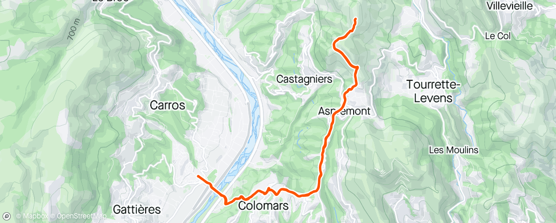 Karte der Aktivität „A/R Mont Cima”