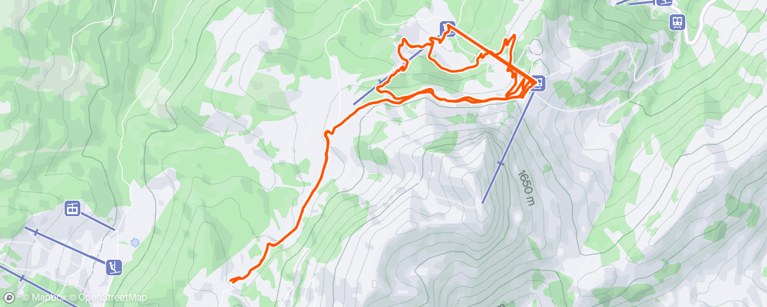 Карта физической активности (Morning Mountain Bike Ride)