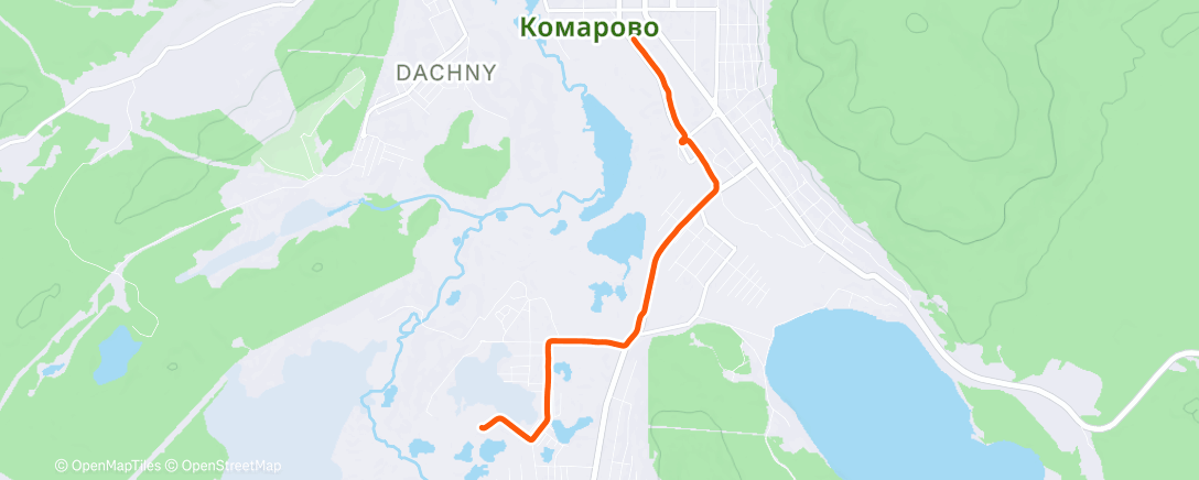 Map of the activity, Morning Ride